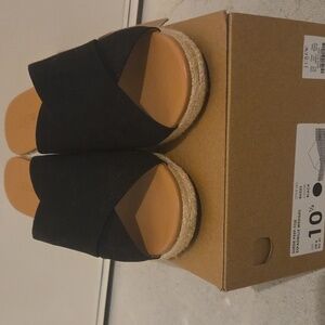 J. Crew Factory Wedge Sandals - Size 10